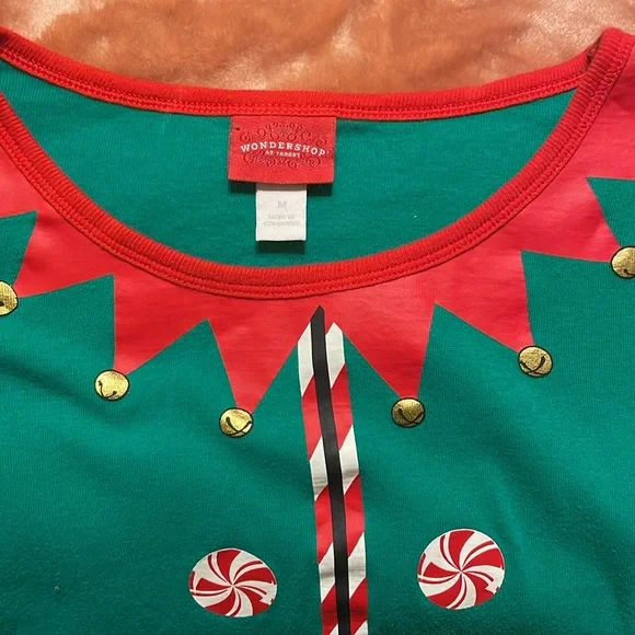 Wondershop Target Girls M Christmas Elf Long Sleeve Shirt Holiday Christmas - Picture 5 of 11